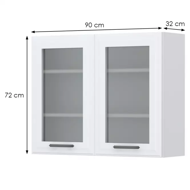 Kuchynská skrinka Evia v7-90-2ks/4 pearl grey matná