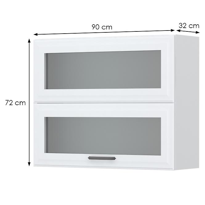 Kuchynská skrinka Evia v7-90-2ksp/4 pearl grey matná