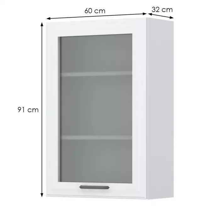Kuchynská skrinka Evia v9-60-1ks/4 pearl grey matná