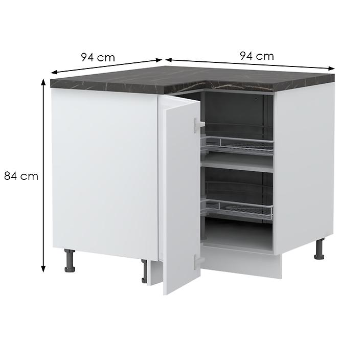 Skrinka do kuchyne Evia r-ug-2kza/4 pearl grey matná