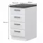Skrinka do kuchyne Evia r-45-4f/4 4s pearl grey matná,2