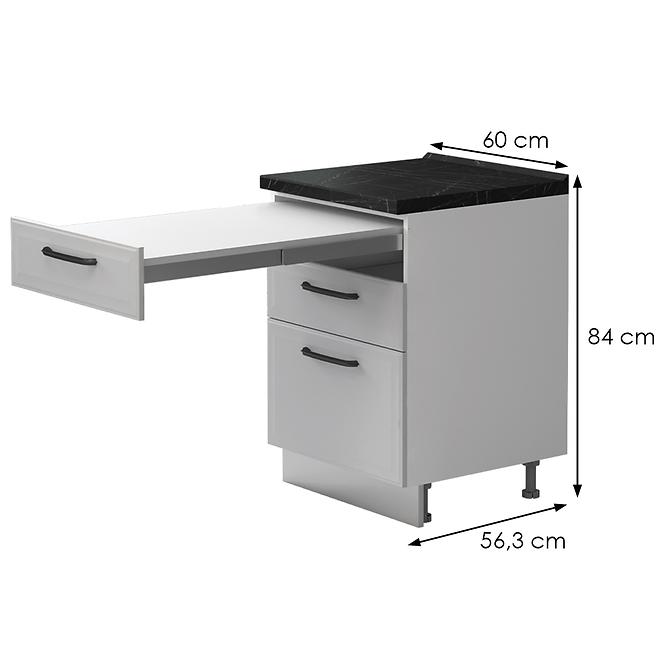 Skrinka do kuchyne Evia r-60-3fs/4 standard pearl grey matná