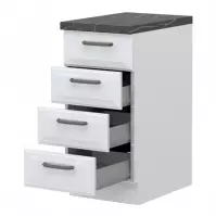 Skrinka do kuchyne Evia r-40-4mbox/4 4s pearl grey matná