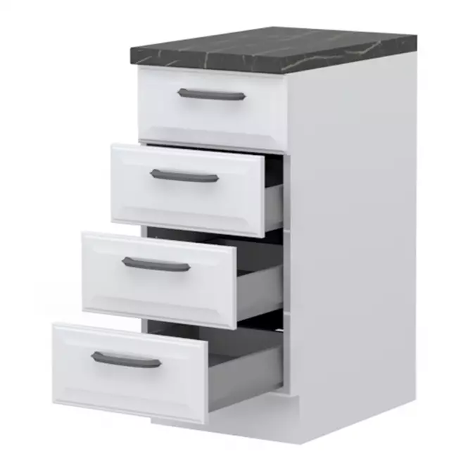 Skrinka do kuchyne Evia r-40-4mbox/4 4s pearl grey matná