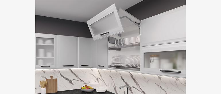 Skrinka do kuchyne Evia r-40-4mbox/4 4s pearl grey matná