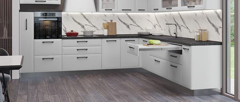 Skrinka do kuchyne Evia r-40-4mbox/4 4s pearl grey matná