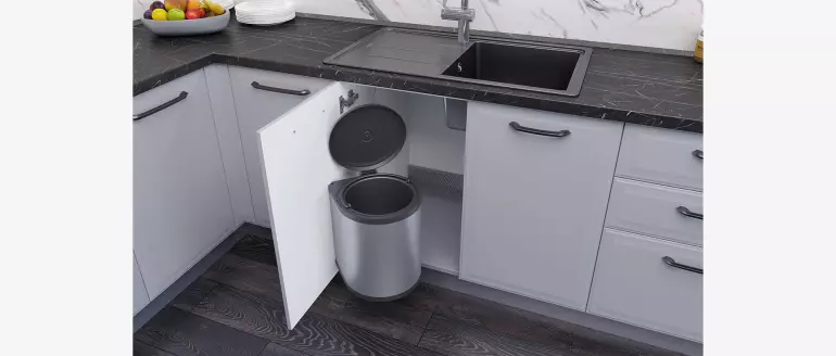 Skrinka do kuchyne Evia r-40-4mbox/4 4s pearl grey matná