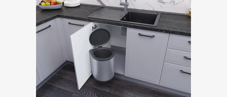 Skrinka do kuchyne Evia r-40-4mbox/4 4s pearl grey matná