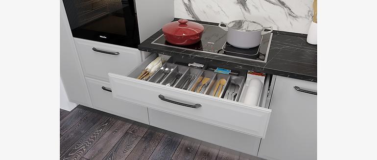 Skrinka do kuchyne Evia r-40-4mbox/4 4s pearl grey matná