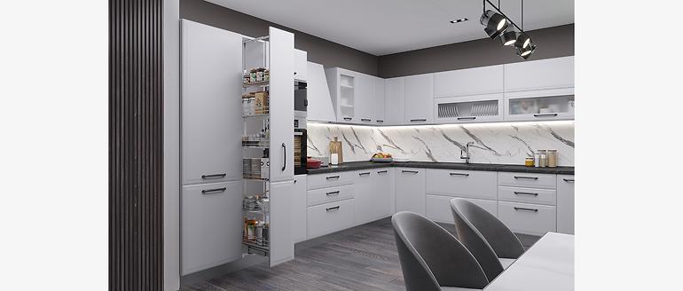 Skrinka do kuchyne Evia r-40-4mbox/4 4s pearl grey matná