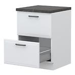 Skrinka do kuchyne Evia r-60-2mbox/4 2s pearl grey matná