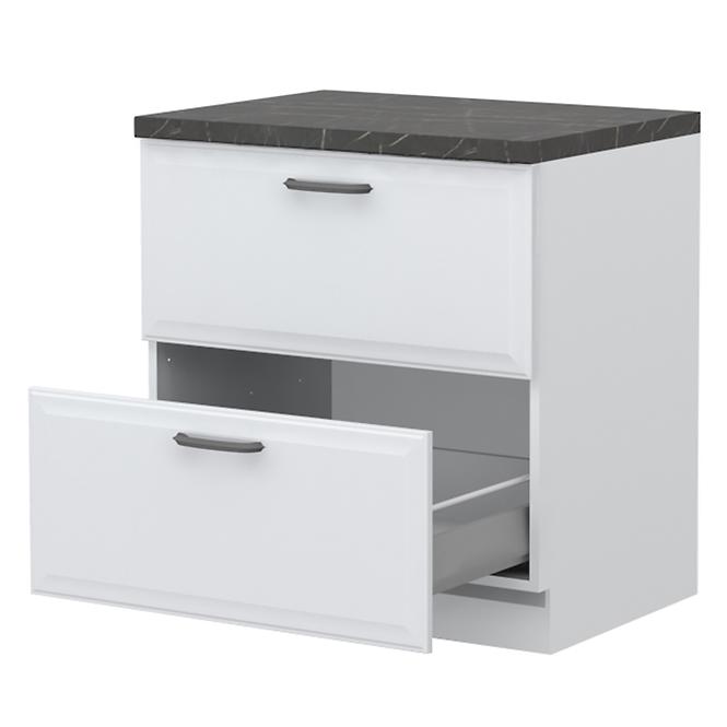 Skrinka do kuchyne Evia r-80-2mbox/4 2s pearl grey matná