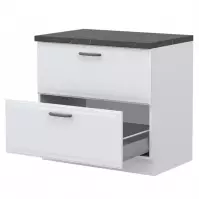 Skrinka do kuchyne Evia r-90-2mbox/4 pearl grey matná
