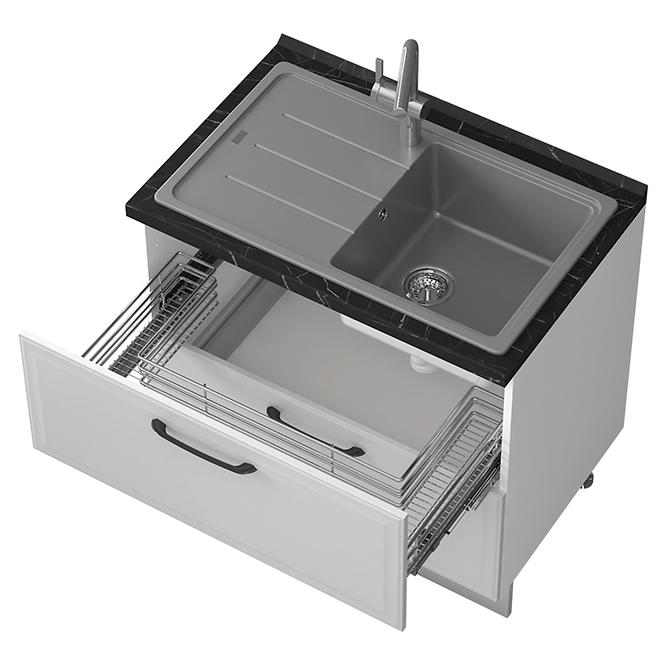 Skrinka do kuchyne Evia r-90-2mz/4 pearl grey matná