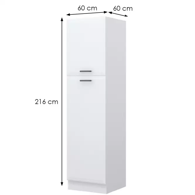 Skrinka do kuchyne Evia k21-60-2kf/4 pearl grey matná