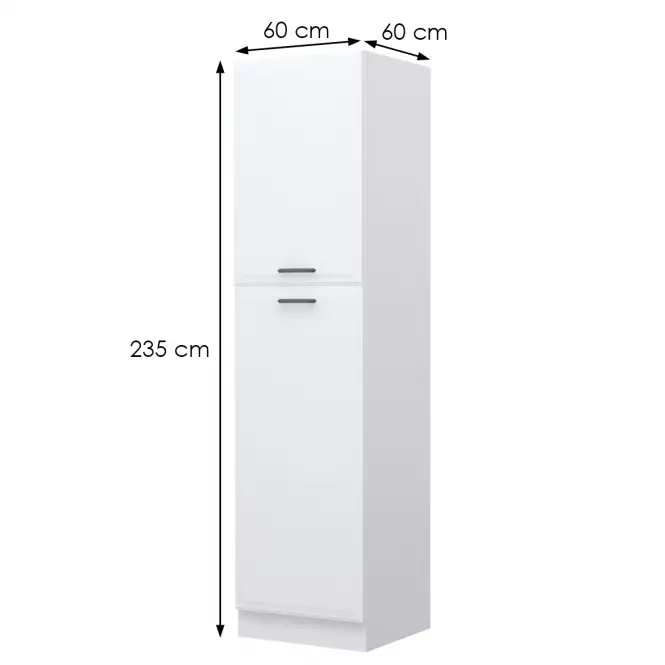 Skrinka do kuchyne Evia k23-60-2kf/4 pearl grey matná