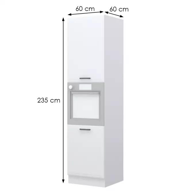 Skrinka do kuchyne Evia k23-60-2kr/4 pearl grey matná