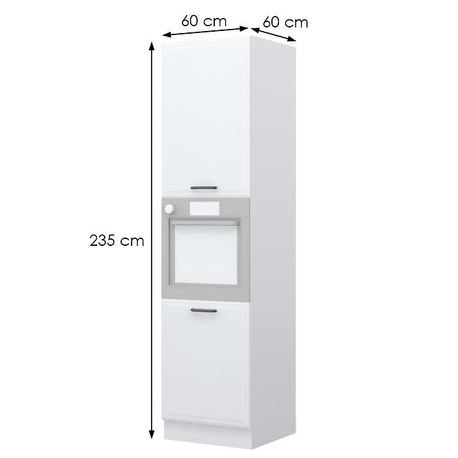Skrinka do kuchyne Evia k23-60-2kr/4 pearl grey matná