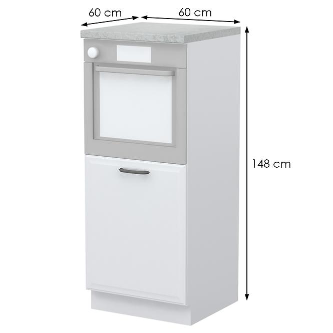 Skrinka do kuchyne Evia k14-60-1kr/4 pearl grey matná