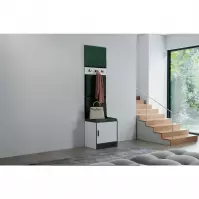 Predsieňový nábytok Roj 10 biely + Kronos 19 zelená