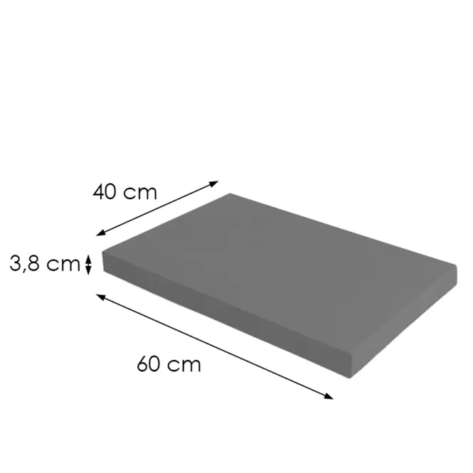 Kuchynská doska 40cm/38mm antracit/ U12168QR,2