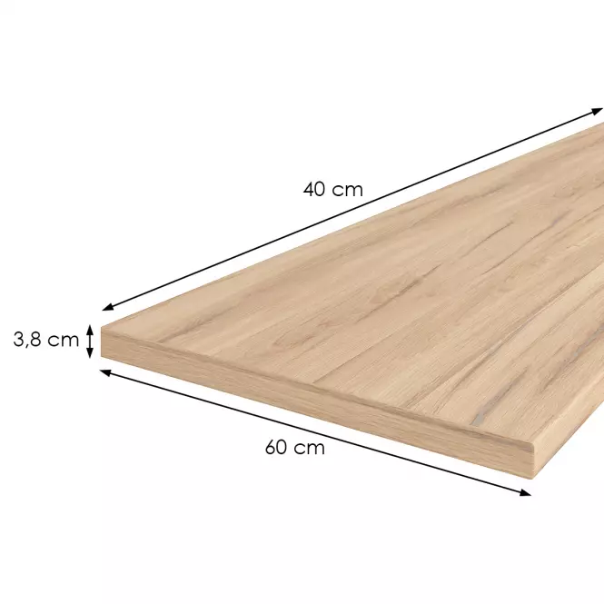 Kuchynská doska 40 cm/38 mm dub estana svetlý / R20367,2