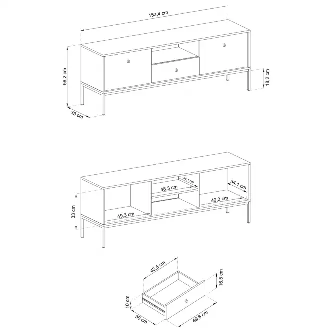 Tv Stolík Mono Mrtv154 Béžová