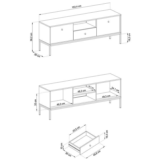 Tv Stolík Mono Mrtv154 Béžová