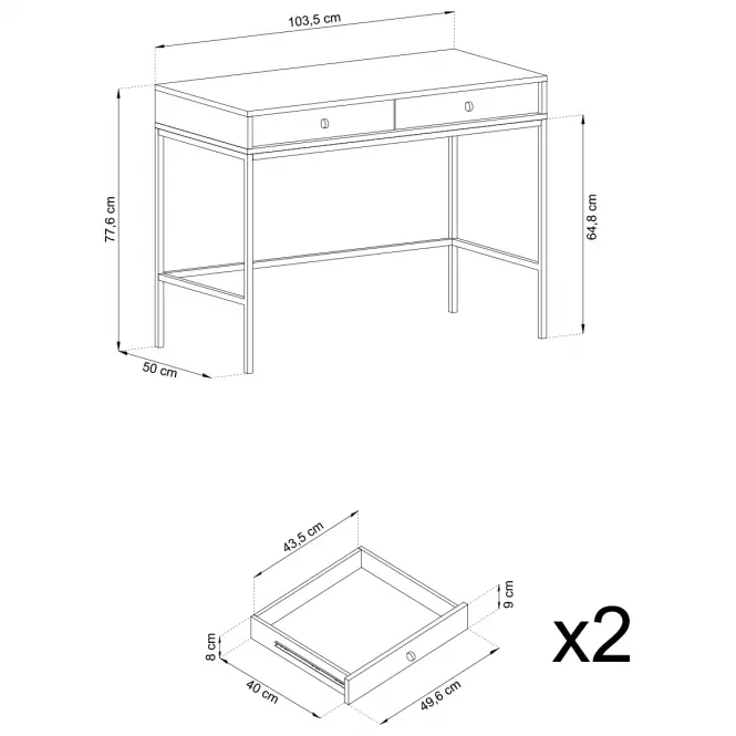 Toaletný stolík Mono mt104 béžová,3