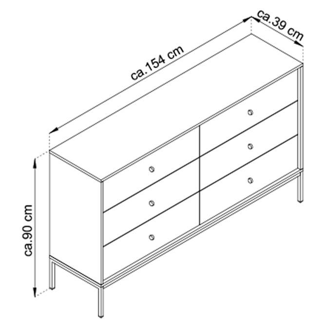 Komoda Mono mks154 granát