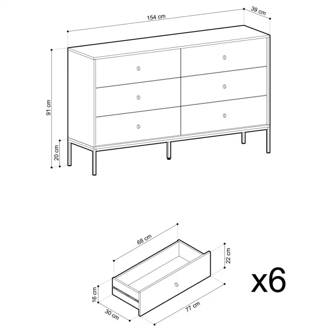 Komoda Mono mks154 granát