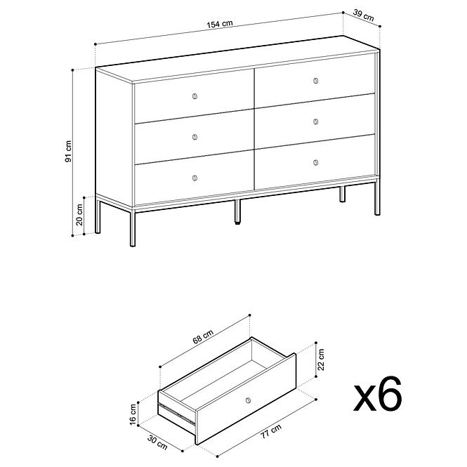 Komoda Mono mks154 granát