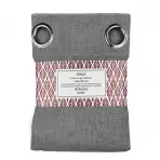 Záclona na priechodkách Dolly polyester tmavo šedá 140x180 (x2) Merkury Home