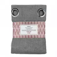 Záclona na priechodkách Dolly polyester tmavo šedá 140x180 (x2) Merkury Home