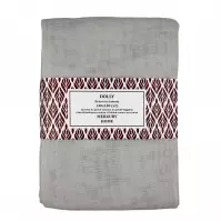 Záclona na páske Dolly polyester svetlo sivá 140x180 (x2) Merkury Home