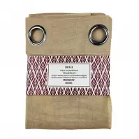 Záclona na priechodkách Dolly polyester béžová 140x260 (x2) Merkury Home