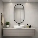 Zrkadlo v ráme oválny cz 50x90