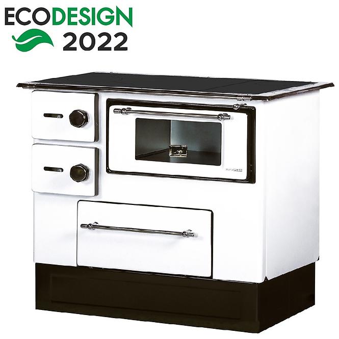 Kuchynská kachle Regular 46 Eco biela 8 kW práva
