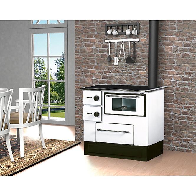 Kuchynské kachle Regular 46 ECO biela 8 kW pravé