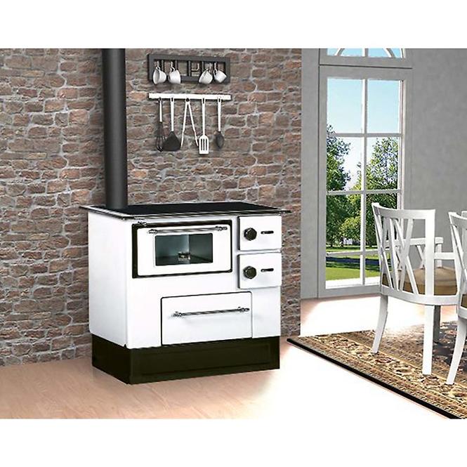 Kuchynská kachle Regular 46 Eco biela 8 kW láva