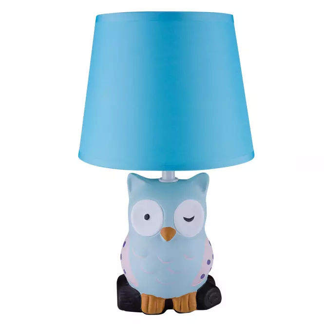 Nočná lampa sova modrá VO2165 LB1