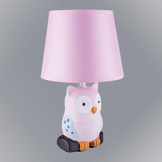 Nočná lampa Owl ružový VO2166 LB1