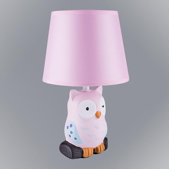 Nočná lampa sova ružová VO2166 LB1