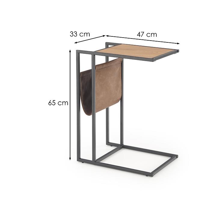 Konferenčný stolík Compact dub zlatý/čierna