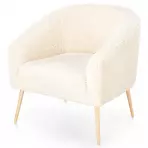Kreslo Grifon 2 krémová/prírodné