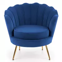 Kreslo Amorinito námornícka modrá/zlatý