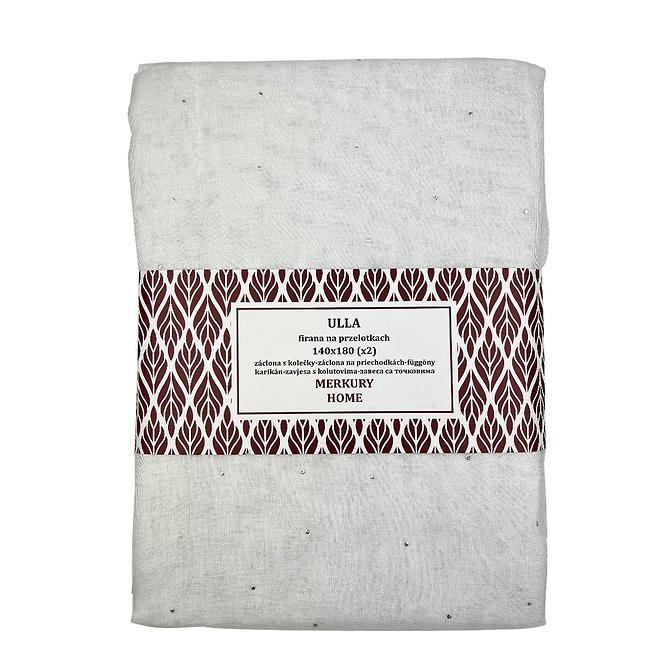 Záclona na priechodkách Ulla polyester biela 140x180 Merkury Home II/22