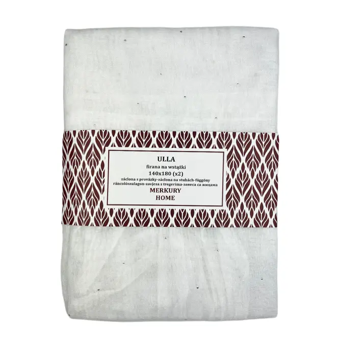 Záclona na pútkach Ulla polyester biela 140x180 Merkury Home II/22