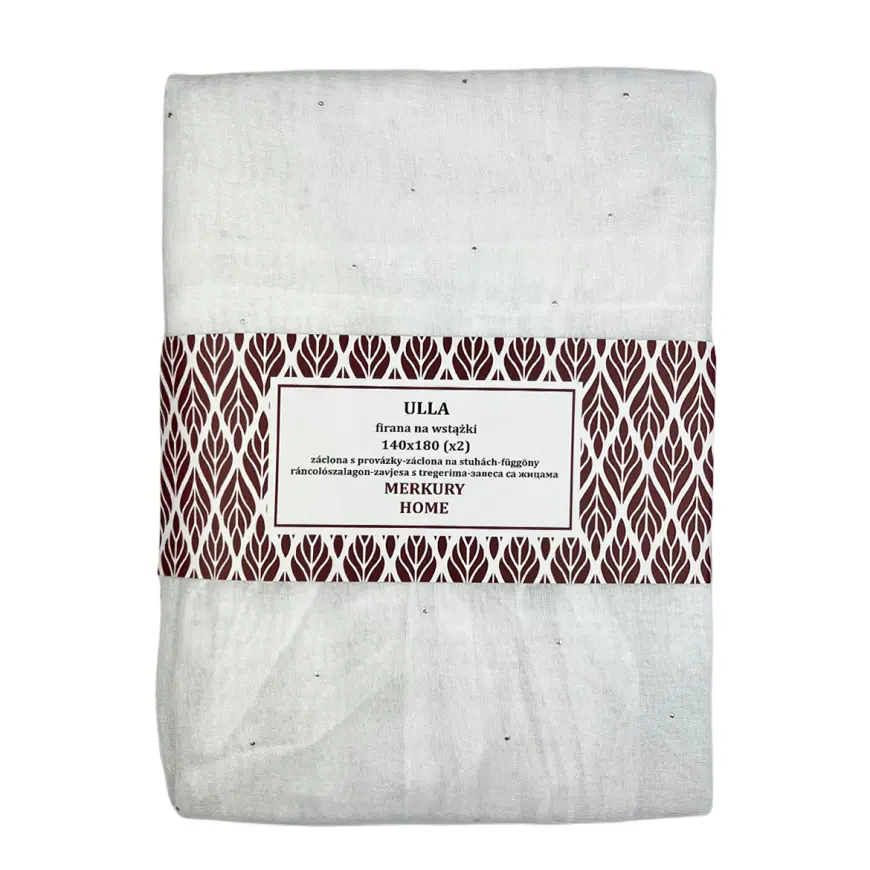 Záclona na pútkach Ulla polyester biela 140x180 Merkury Home II/22