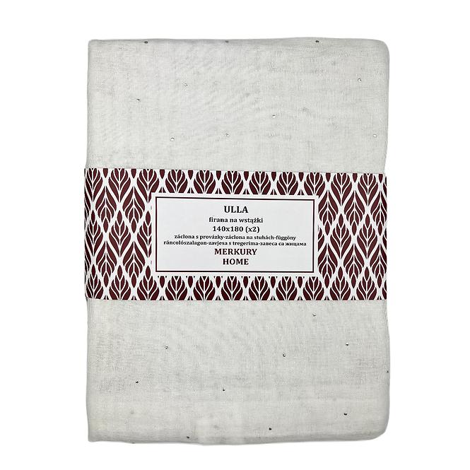 Záclona s provázky Ulla polyester ecru 140x180 Merkury Home II/22